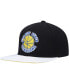Men's Black, White Golden State Warriors Hardwood Classics Wear Away Visor Snapback Hat