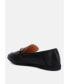 Фото #3 товара Talula Horsebit Embellished Faux Leather Loafers
