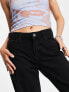 Noisy May Amanda wide leg jeans in black