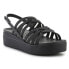 Фото #1 товара Сандалии женские Crocs Brooklyn Strappy Lowwdg W 206751-001