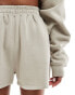 Kaiia sweat shorts co-ord in stone