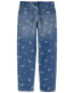 Kid Floral Print Iconic Denim Mom Jeans 10