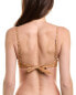 Weworewhat Full Coverage Underwire Bikini Top Women's Brown M