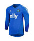 Фото #3 товара Men's Blue Charlotte FC 2023 Goalkeeper Long Sleeve Replica Jersey