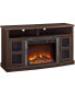 Фото #1 товара Тумба Ameriwood Home Zane Fireplace TV Console With Glass Doors For Tvs Up To 60 Inches