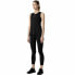 Long Sports Trousers 4F Quick-Drying Black Lady