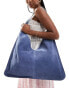 Фото #1 товара ASOS DESIGN suede tote bag in blue