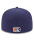 Фото #5 товара Men's Navy Montgomery Biscuits Authentic Collection Alternate Logo 59FIFTY Fitted Hat