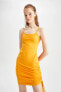 Фото #4 товара Coool Bodycon Basic Bağcık Detaylı Askılı Mini Elbise Y7690az22hs