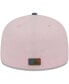 Фото #5 товара Men's Pink, Blue Atlanta Braves Olive Undervisor 59FIFTY Fitted Hat