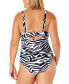 Women's V-Neck Shirred One-Piece Swimsuit
