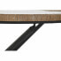 Вспомогательный стол DKD Home Decor 80 x 80 x 48 cm Стеклянный Натуральный Серебристый Чёрный Металл