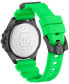 Men's The Skull Green Silicone Strap Watch 44mm