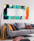 Фото #8 товара 'Tidal Abstract' Rectangular On Free Floating Printed Tempered Art Glass Beveled Mirror, 72" x 36"