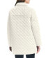 ფოტო #2 პროდუქტის Women's Imitation-Pearl-Button Quilted Coat