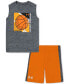 Фото #1 товара Комплект детского баскетбольного топа и шорт Under Armour, для малышей и мальчиков.