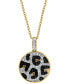 Фото #1 товара EFFY Collection eFFY® Multicolor Diamond Animal Print 18" Pendant Necklace (1/2 ct. t.w.) in 14k Gold
