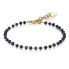 Bracelet with black beads Happy SHAC50
