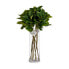Фото #3 товара Ветка Листья 80 cm Зеленый Пластик (12 штук)
