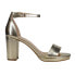 Фото #1 товара Chinese Laundry Teri Ankle Strap Metallic Platform Womens Gold Dress Sandals TE