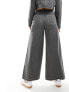 Фото #7 товара ASOS DESIGN contrast stitch trouser in grey co-ord