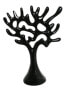 Skulptur Baum Schwarz Marmoroptik