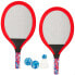 Фото #1 товара GENERICO Set 2 Tennis Rackets And Badmintong With Balls And Feather 49 cm