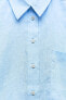 Фото #10 товара Базовая рубашка из 100% льна ZARA