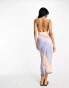 Фото #8 товара ASOS DESIGN halter cut out back midi dress in pastel stripe