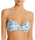 Фото #1 товара Shoshanna 285068 Women Starboard Floral Bra Halter Bikini Top, Size Cup B