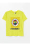Фото #1 товара Bisiklet Yaka Fenerbahçe Baskılı Kısa Kollu Erkek Çocuk Tişört