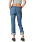Фото #1 товара Women's Mid-Rise Sweet Crop Cuffed Jeans