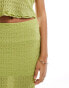 Vero Moda textured jersey maxi skirt co-ord in light green