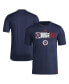 ფოტო #1 პროდუქტის Men's Navy New England Revolution 2024 Jersey Hook AEROREADY T-shirt