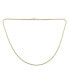 ფოტო #2 პროდუქტის Thin Strong Simple Stylish Serpentine Chain Necklace Yellow Gold Plated Stainless Steel Men and Women 16 Inch 2MM