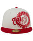 Фото #2 товара Men's Cream/Red Washington Nationals Lonestar 59FIFTY Fitted Hat