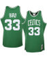 Фото #3 товара Men's Larry Bird Kelly Green Boston Celtics 1985/86 Hardwood Classics Authentic Jersey