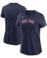 ფოტო #1 პროდუქტის Women's Navy Boston Red Sox Wordmark T-shirt