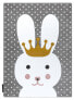 Kinderteppich Petit Bunny Hase Grau