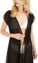 Фото #3 товара Calvin Klein 276748 St. Tropez Tie-Front Maxi Dress Swim Cover-Up Black - L