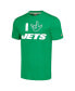 ფოტო #2 პროდუქტის Men's and Women's Green New York Jets The NFL ASL Collection by Love Sign Tri-Blend T-shirt
