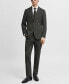 Фото #6 товара Men's Stretch Fabric Slim-Fit Suit Pants