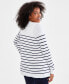 ფოტო #2 პროდუქტის Women's Striped Cardigan Sweater, Created for Macy's