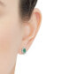 ფოტო #5 პროდუქტის Sapphire (1-1/3 ct. t.w.) and Diamond Accent Stud Earrings in 10k White Gold (Also in Emerald)