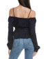 Фото #2 товара Bella Dahl Smocked Bodice Top Women's