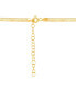 Reversible Polished & Greek Key Herringbone Link Chain Necklace in 10k Gold, 16" + 2" extender