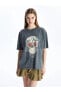 Топ LC WAIKIKI Vision Bike Print Oversize Tee