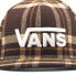 Vans Drop V II Snapback Men's Hat Cap Plaid Brown New Demitasse