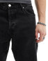 Weekday Barrel relaxed fit tapered jeans in tuned black Черный, W30 L32 - фото #5