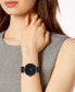 Фото #3 товара Часы и аксессуары Caravelle Женские черные часы на браслете из нержавеющей стали 38 мм